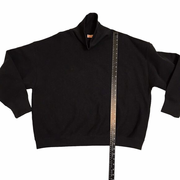 Women’s Champion Reverse Weave Sleeve Logo High-Neck Sweatshirt Black XL‎ - Picture 5 of 10